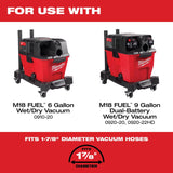 Milwaukee 16 ft. L X 1-7/8 in. D Wet/Dry Shop Vac Flexible Vacuum Hose 1 pc