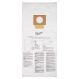 Milwaukee Wet/Dry Shop Vac Dust Collector Bags 12 gal 5 pc