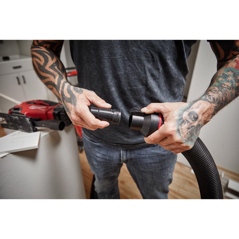 Milwaukee Wet/Dry Shop Vac Dust Extractor Step Adapter 3 pc