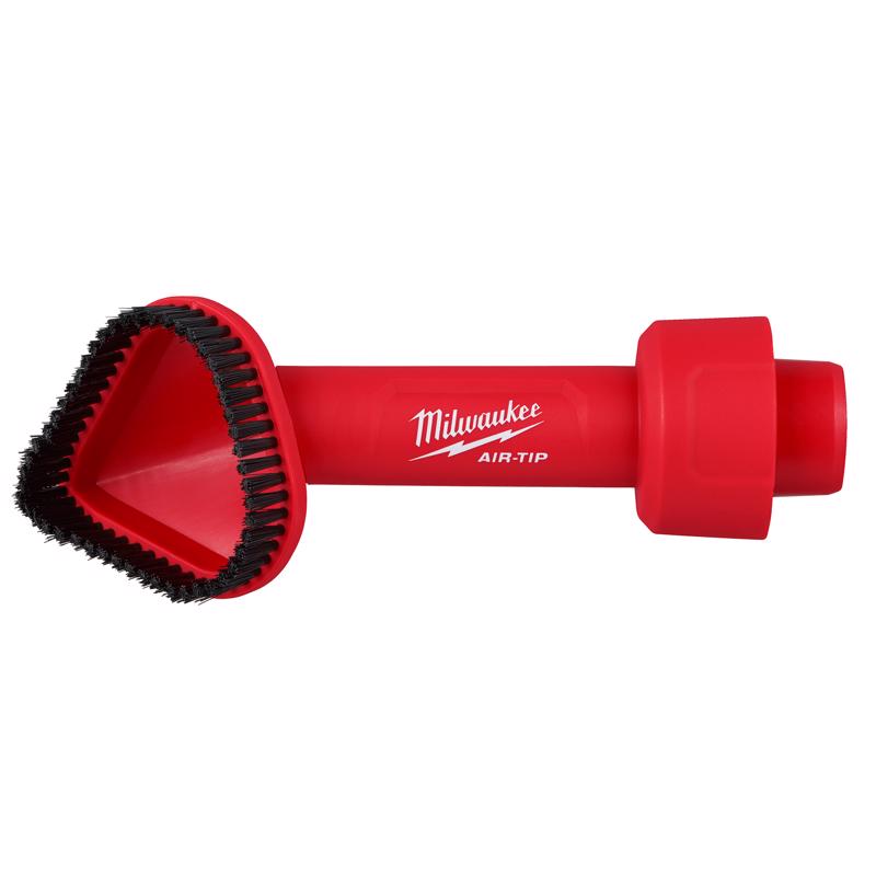 Milwaukee AIR-TIP 1-1/4 in. - 2-1/2 in. Shop Rotating Corner Brush Tool Wet/Dry Vac Brush 1 pc