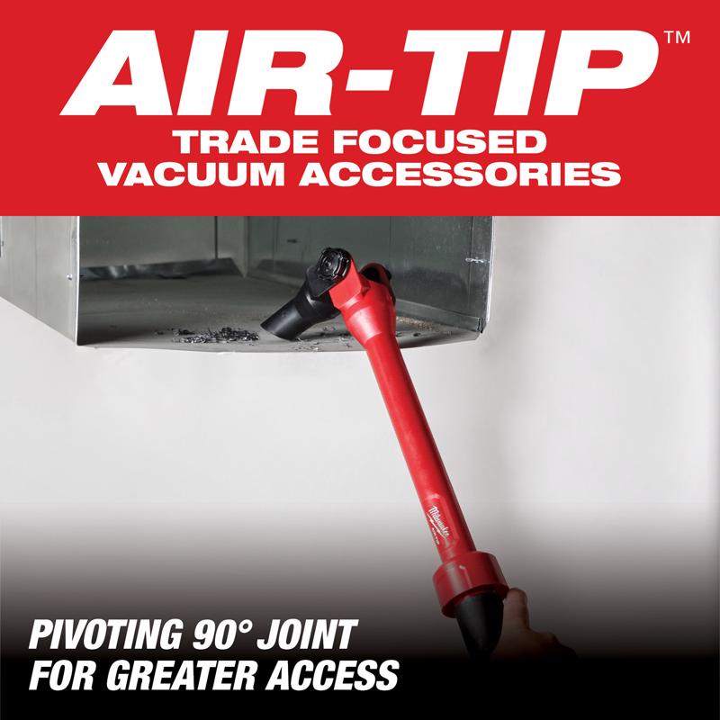 Milwaukee AIR-TIP 1-1/4 in. - 2-1/2 in. Wet/Dry Shop Vac Pivoting Extension Wand 1 pc