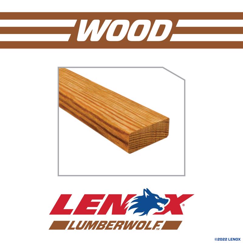 LENOX LUMBERWOLF 6 in. Bi-Metal Reciprocating Saw Blade 4 TPI 5 pk
