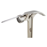 Milwaukee 16 oz Smooth Face Hybrid Claw Hammer 13 in. Fiberglass Handle