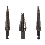 STEP DRILL BIT SET 3PC