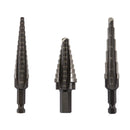STEP DRILL BIT SET 3PC