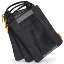 ToughBuilt 6.89 in. W X 9.29 in. H Polyester Fastener Bag Black/Gray 3 pc