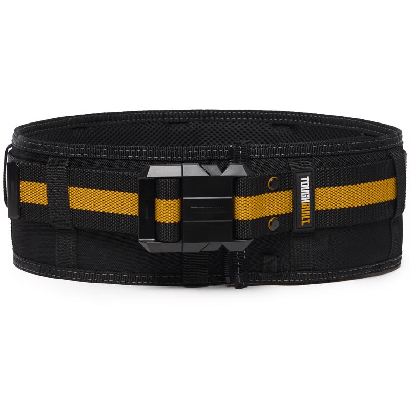 ToughBuilt Polyester Heavy Duty Padded Belt with Back Support 4.25 in. L X 13.5 in. H Black/Orange O