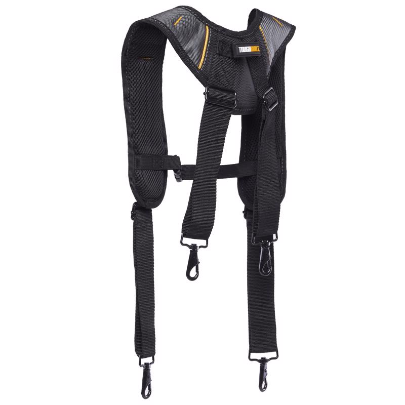 ToughBuilt 1.18 in. L X 6.3 in. W Nylon Suspenders Black/Gray 1 pair