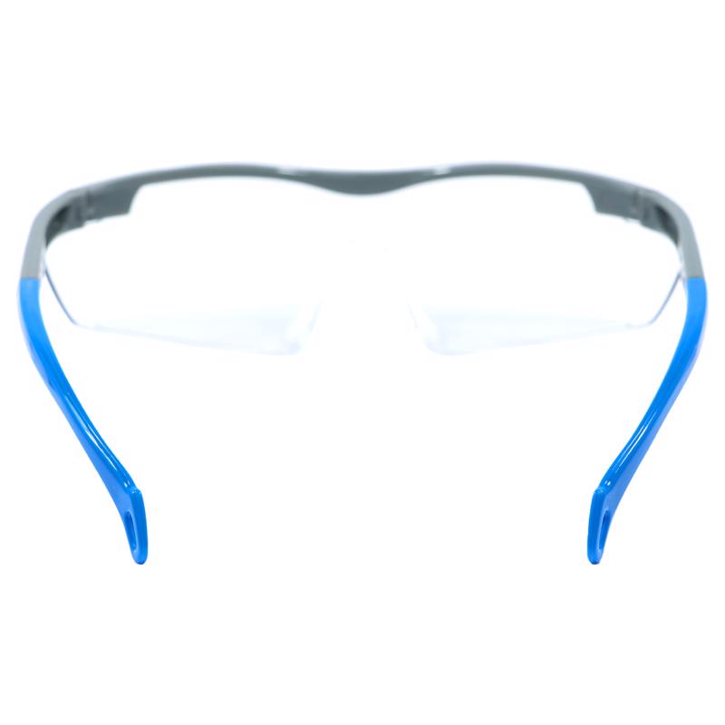 General Electric 01 Series Impact-Resistant Safety Glasses Clear Lens Blue Frame 1 pk