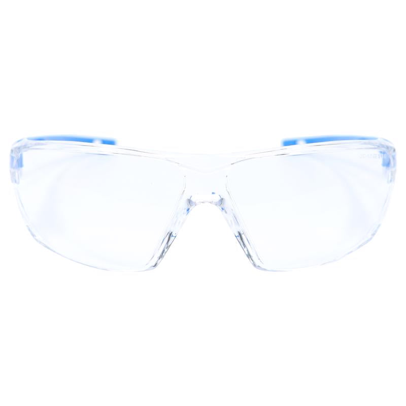 General Electric 03 Series Impact-Resistant Safety Glasses Clear Lens Blue Frame 1 pk