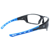 General Electric 04 Series Impact-Resistant Safety Glasses Clear Lens Black/Blue Frame 1 pk