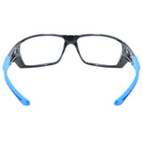 General Electric 04 Series Impact-Resistant Safety Glasses Clear Lens Black/Blue Frame 1 pk