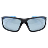 General Electric 04 Series Anti-Fog Impact-Resistant Safety Glasses Smoke Lens Black/Blue Frame 1 pk