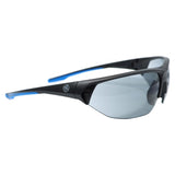 General Electric 06 Series Anti-Fog Impact-Resistant Safety Glasses Smoke Lens Black/Blue Frame 1 pk