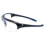 General Electric 09 Series Anti-Fog Impact-Resistant Safety Glasses Clear Lens Black/Blue Frame 1 pk