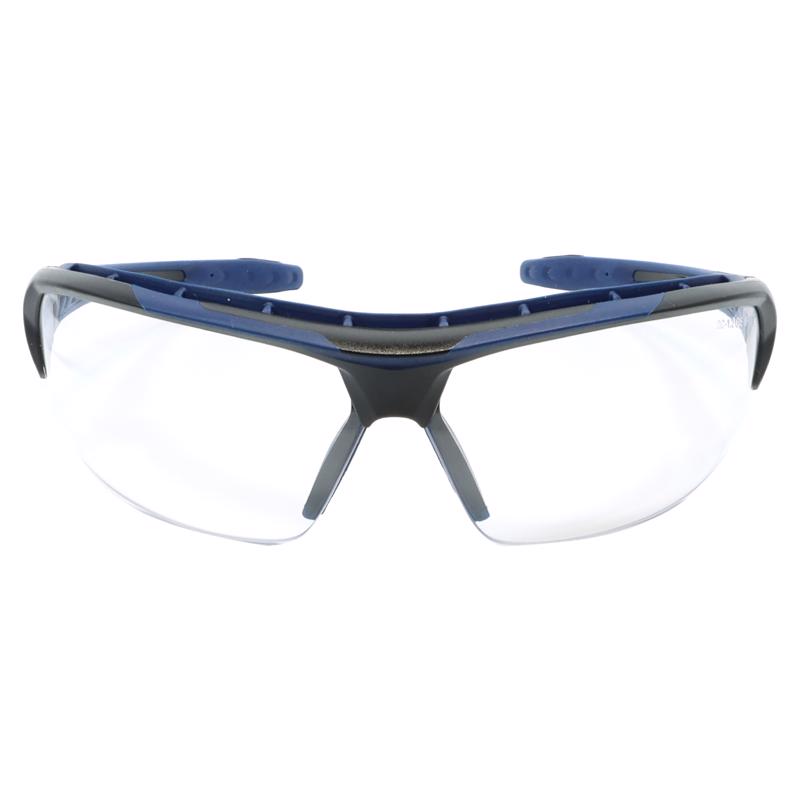 General Electric 09 Series Anti-Fog Impact-Resistant Safety Glasses Clear Lens Black/Blue Frame 1 pk