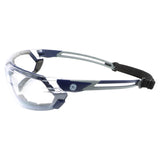 General Electric 11S Series Anti-Fog Impact-Resistant Safety Glasses Clear Lens Blue/Gray Frame 1 pk