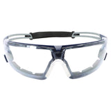 General Electric 11S Series Anti-Fog Impact-Resistant Safety Glasses Clear Lens Blue/Gray Frame 1 pk