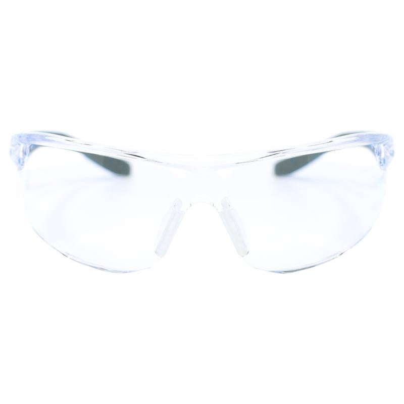 General Electric 02 Series Impact-Resistant Safety Glasses Clear Lens Blue/Gray Frame 1 pk