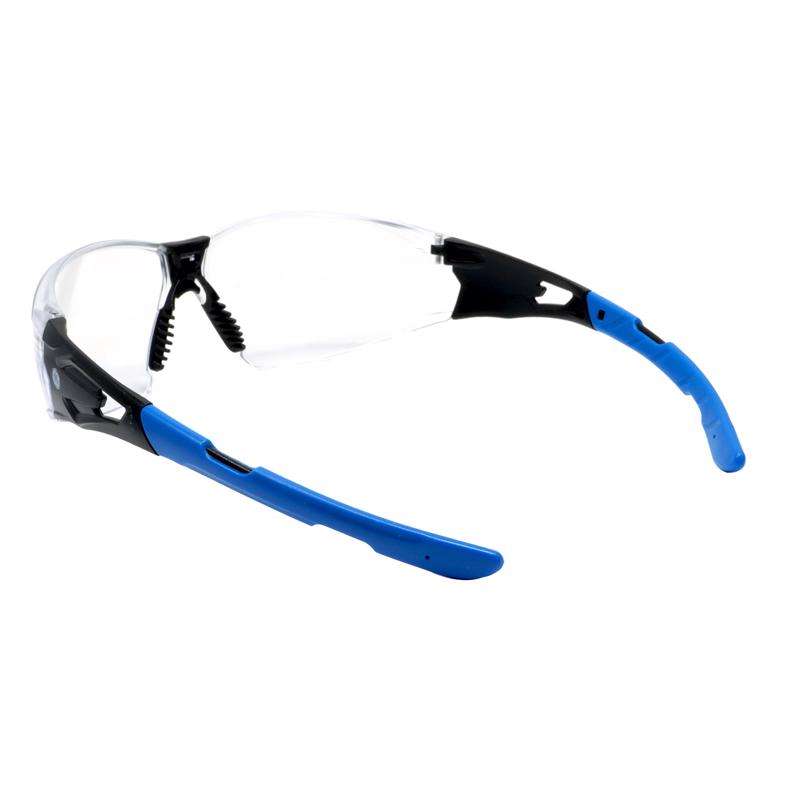 General Electric 05 Series Anti-Fog Impact-Resistant Safety Glasses Clear Lens Black/Blue Frame 1 pk