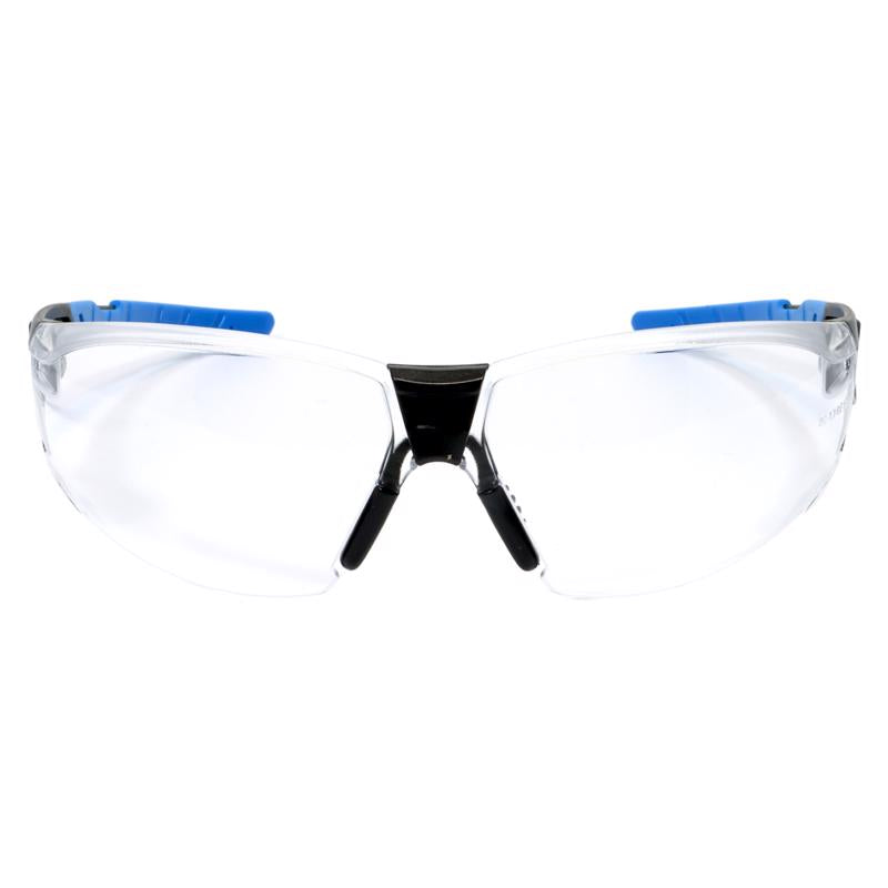 General Electric 05 Series Anti-Fog Impact-Resistant Safety Glasses Clear Lens Black/Blue Frame 1 pk