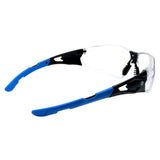 General Electric 05 Series Anti-Fog Impact-Resistant Safety Glasses Clear Lens Black/Blue Frame 1 pk