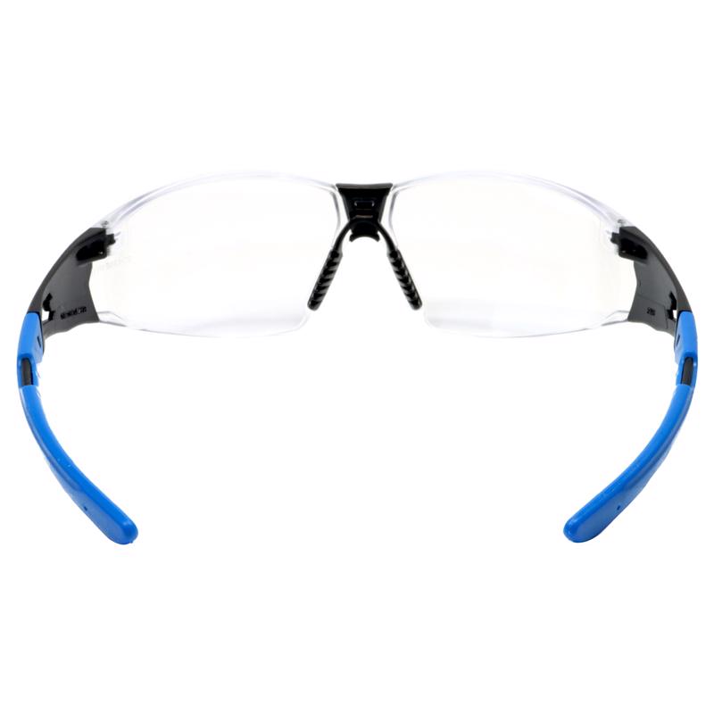 General Electric 05 Series Anti-Fog Impact-Resistant Safety Glasses Clear Lens Black/Blue Frame 1 pk