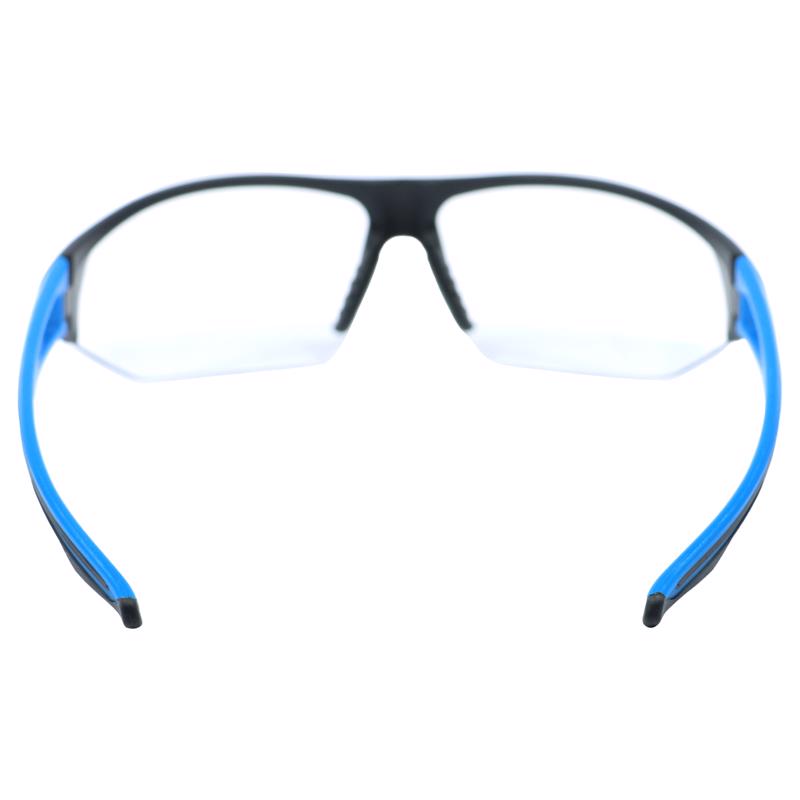 General Electric 06 Series Anti-Fog Impact-Resistant Safety Glasses Clear Lens Black/Blue Frame 1 pk
