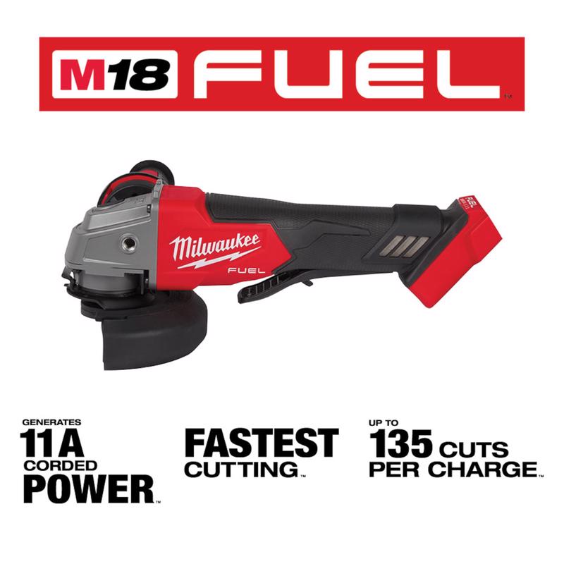 Milwaukee M18 FUEL Cordless 4-1/2 to 5 in. Grinder Tool Only