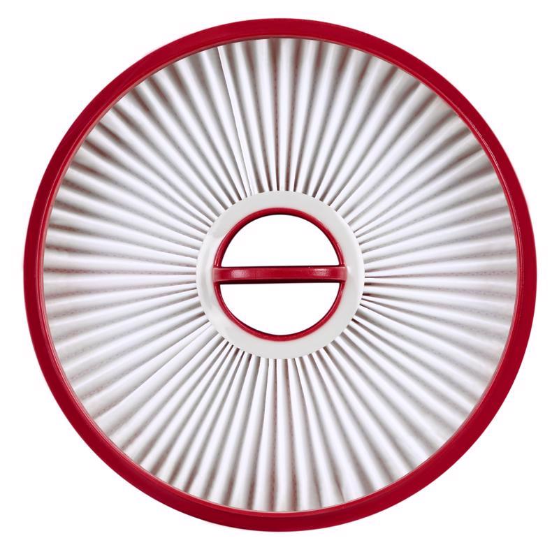 HEPA FILTER RED/WHT 4.9"