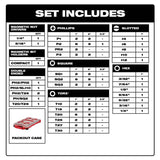 Milwaukee Shockwave Assorted 1/4 in. drive X 4 in. L Impact Driver Bit Set Alloy Steel 100 pc