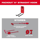 Milwaukee Packout Shop Storage Small Black/Red Plastic 9 in. L Straight Hook 25 lb 1 pk