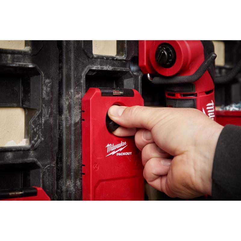 Milwaukee Packout Shop Storage Small Black/Red Plastic 7 in. L Curved Hook 25 lb 1 pk