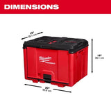 Milwaukee PACKOUT SHOP STORAGE 14.5 in. 1 drawer Garage Organizer Storage Cabinet 14.7 in. H X 19.5