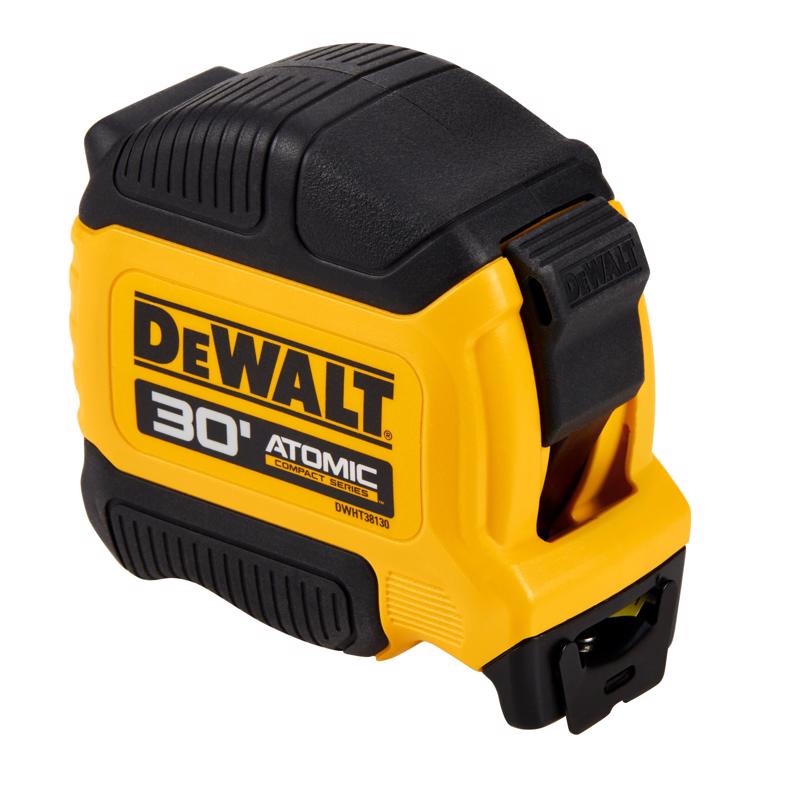 DeWalt Atomic Compact 30 ft. L X 1-1/8 in. W Tape Measure 1 pk