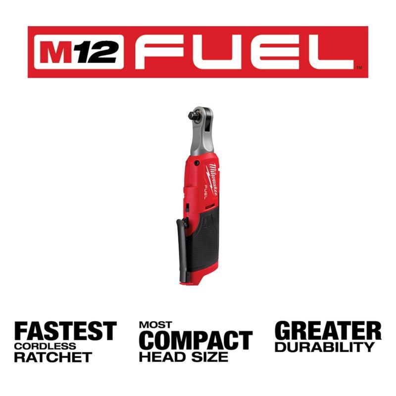 Milwaukee M12 FUEL 3/8 in. Brushless Cordless Ratchet Tool Only