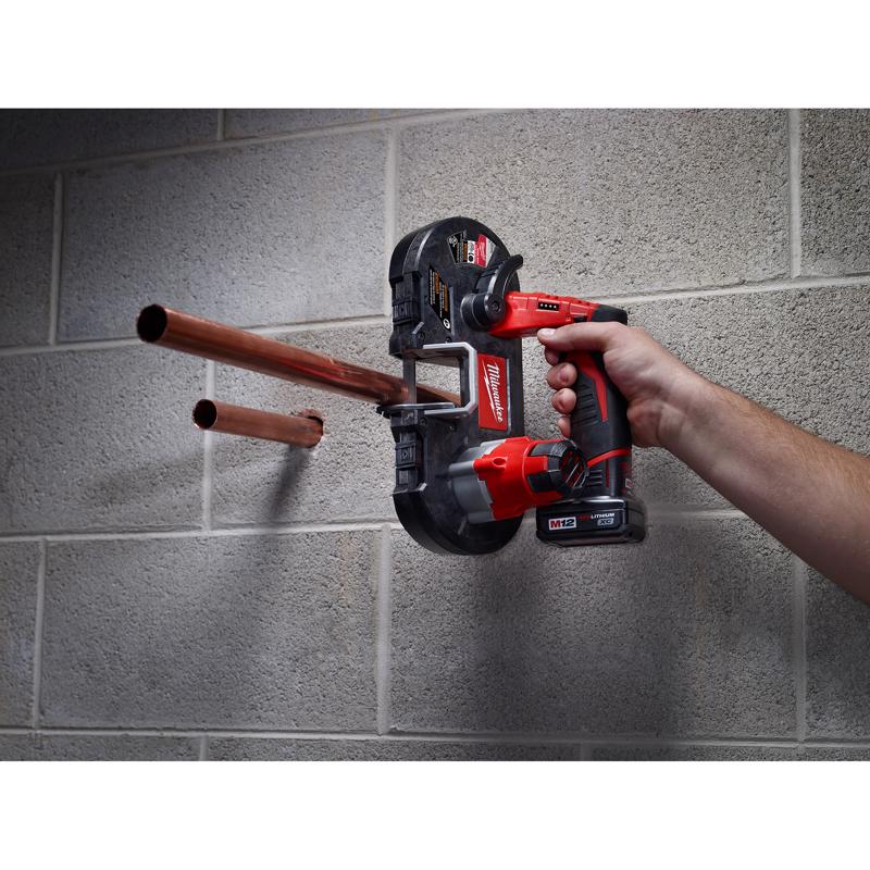 Milwaukee M12 Cordless Brushed 1-5/8 in. Band Saw Kit (Battery & Charger)