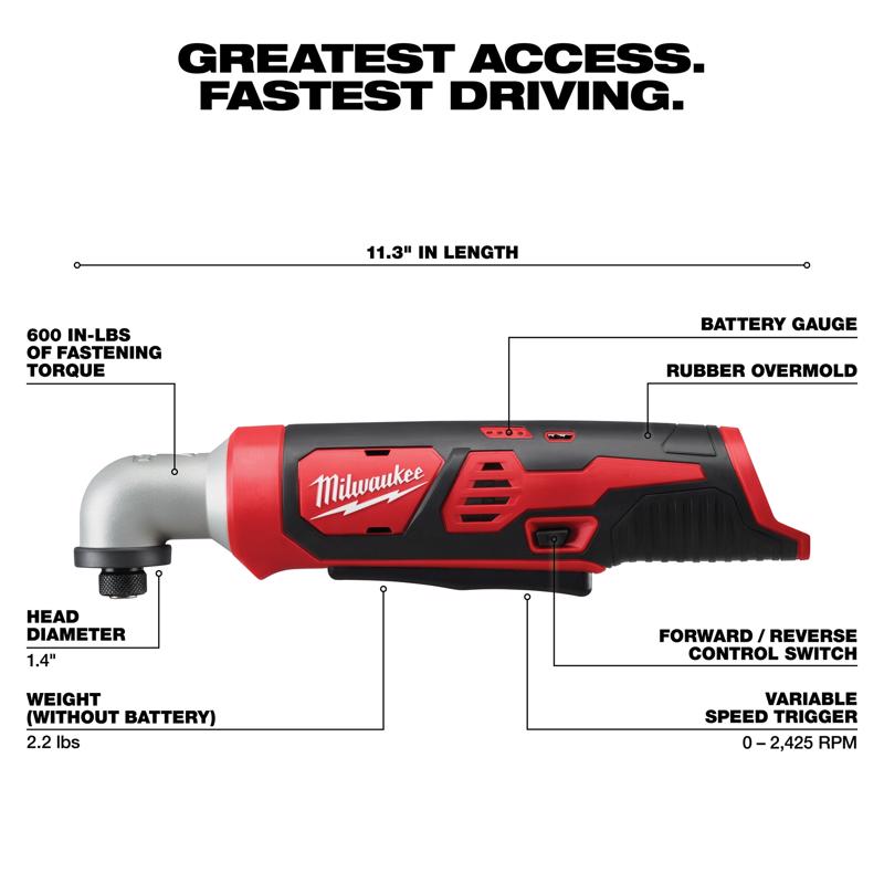 Milwaukee M12 1/4 in. Cordless Brushed Impact Driver Tool Only