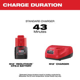 Milwaukee M12 RedLithium XC 4 Ah Lithium-Ion Battery and Charger Starter Kit