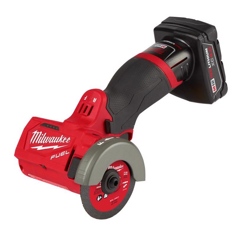 Milwaukee M12 FUEL 3 in. Cordless Brushless Compact Cut-Off Tool Kit (Battery & Charger)