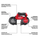 Milwaukee M12 FUEL Cordless Brushless 2-1/2 in. Band Saw Tool Only