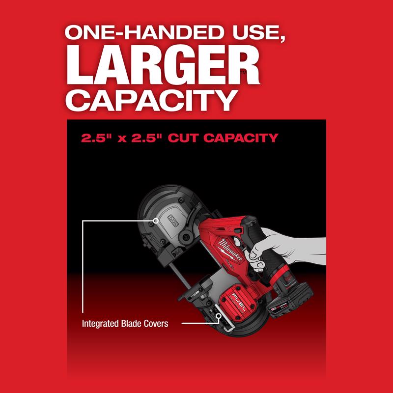 Milwaukee M12 FUEL Cordless Brushless 2-1/2 in. Band Saw Tool Only