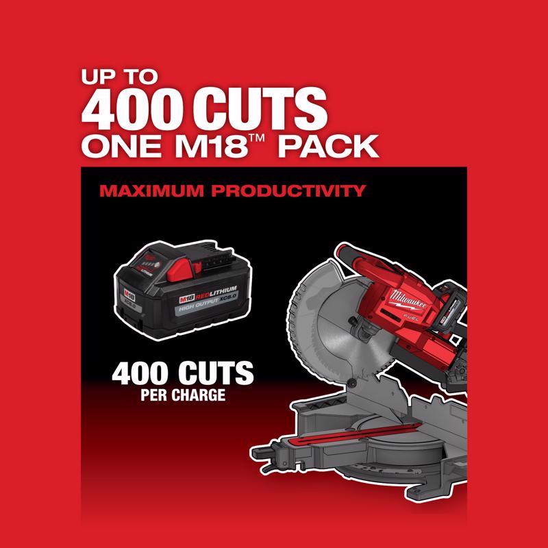 Milwaukee M18 FUEL 10 in. Cordless Brushless Dual-Bevel Sliding Compound Miter Saw Tool Only