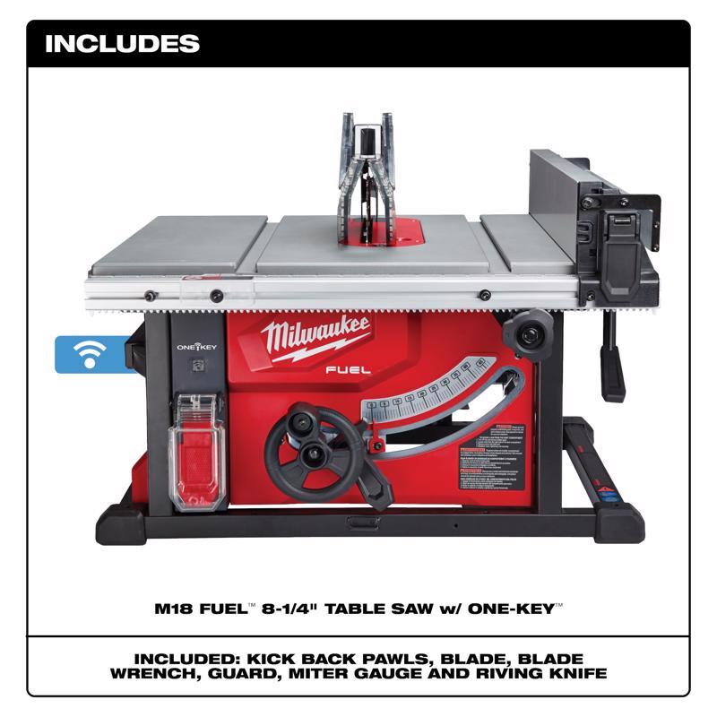Milwaukee M18 FUEL Cordless 8-1/4 in. Table Saw Tool Only