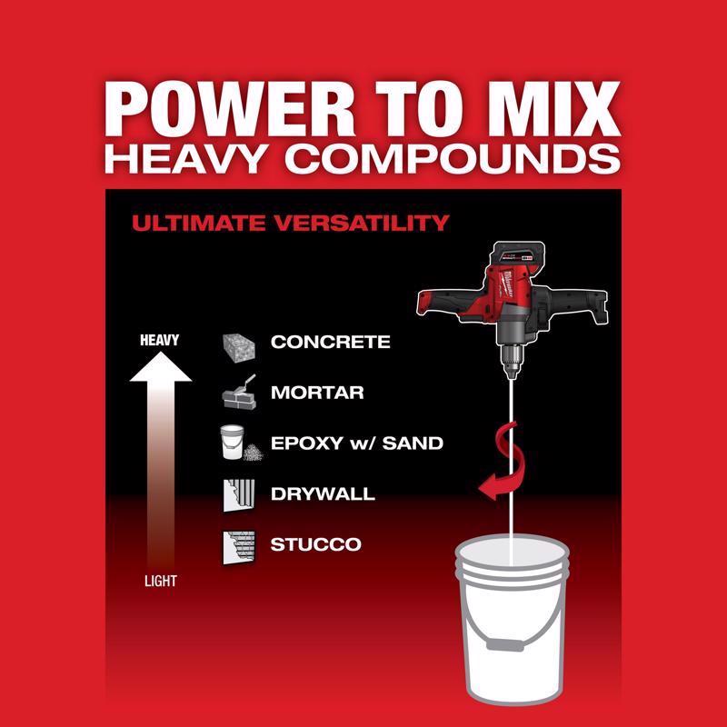 Milwaukee M18 FUEL 1/2 in. Brushless Mud Mixer Tool Only