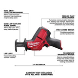 Milwaukee M12 FUEL Hackzall Cordless Brushless Reciprocating Saw Tool Only