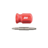 Ace Phillips/Slotted 2-in-1 Stubby Screwdriver 2 in.