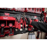 Milwaukee PACKOUT SHOP STORAGE Garage Organizer Tool Rack Black/Red