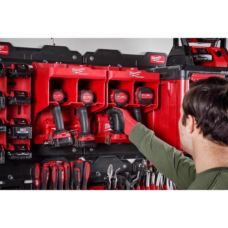 Milwaukee PACKOUT SHOP STORAGE Garage Organizer Tool Station Black/Red