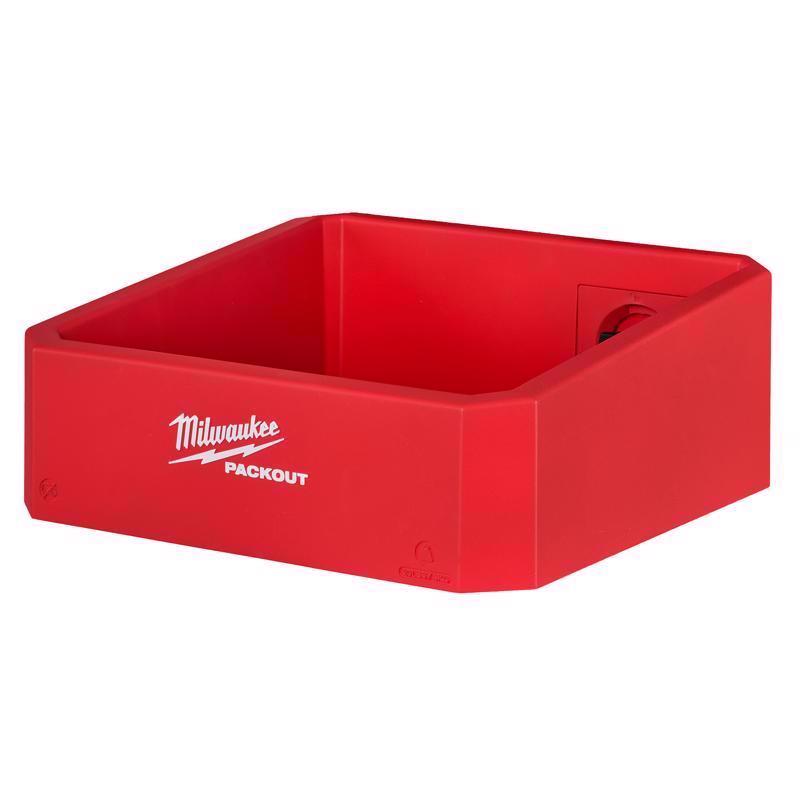 SHELF BIN RED 3.6"H